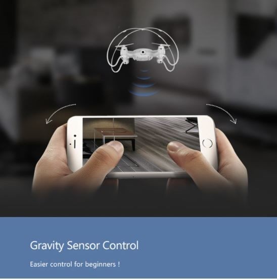 Dron, Mini Drone SMAO M7S con cámara, FPV, distancia remota de 100 m