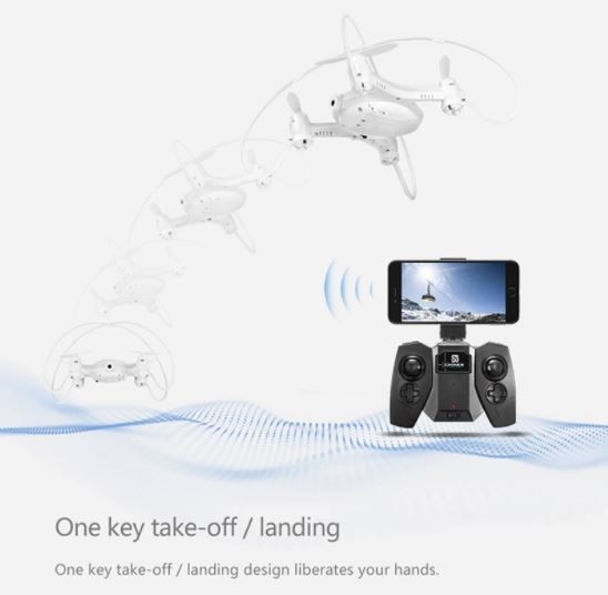 Dron, Mini Drone SMAO M7S con cámara, FPV, distancia remota de 100 m