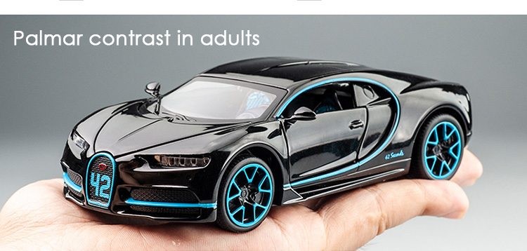 Coche de fundición a presión, modelo BUGATTI, 1:32.
