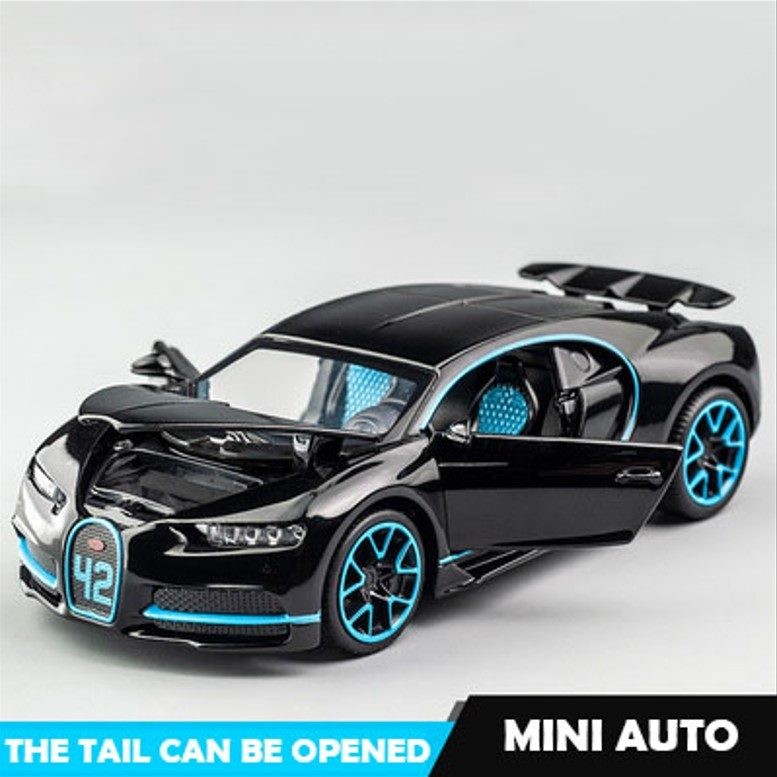 Coche de fundición a presión, modelo BUGATTI, 1:32.