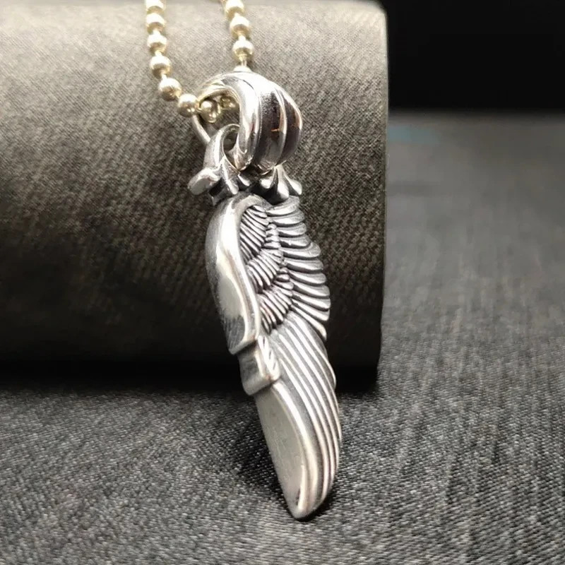 Colgante de ala de plumas de moda vintage