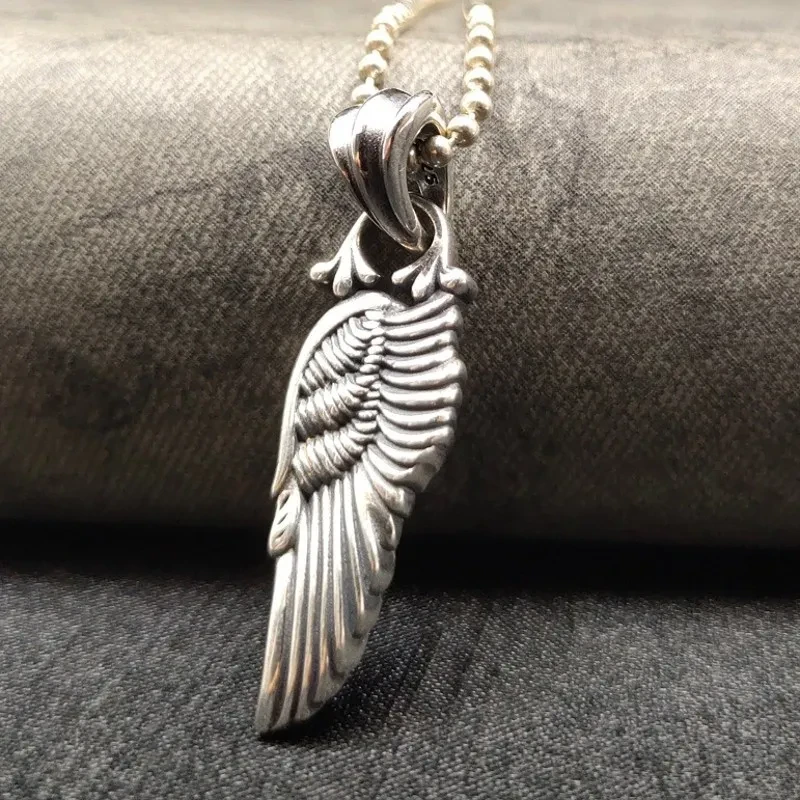 Colgante de ala de plumas de moda vintage
