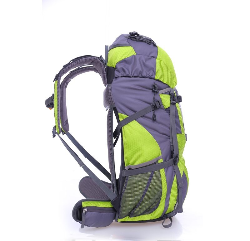 Mochila para senderismo de 60 l, color gris