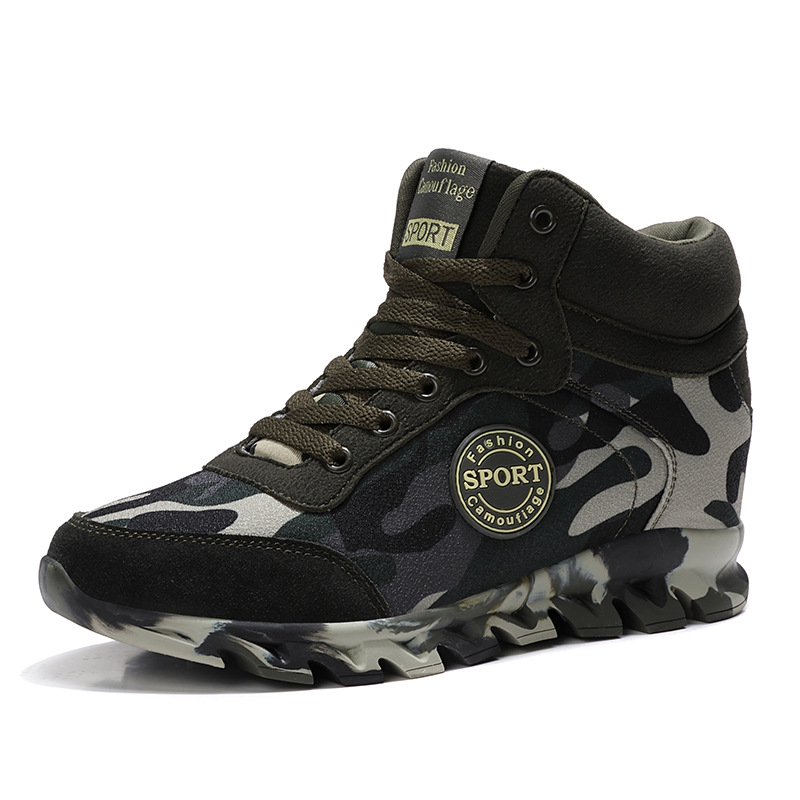 Zapatillas deportivas informales con diseño de camuflaje para mujer