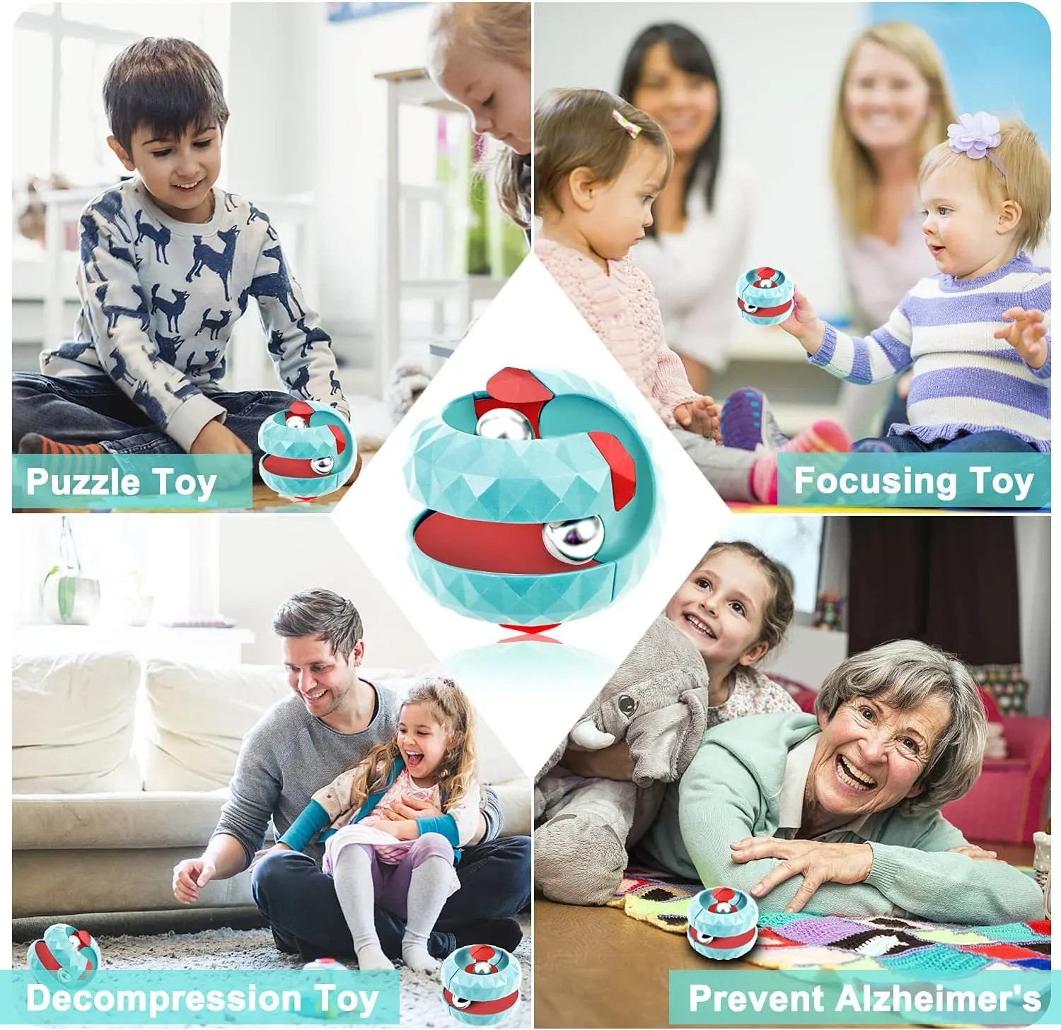 Juguete de descompresión para niños, bola orbital, cubo, juguetes sensoriales antiestrés