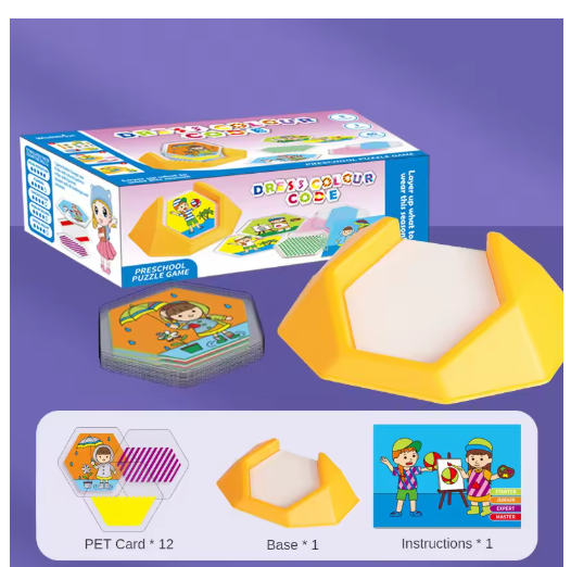 Rompecabezas de código de colores, juego de mesa educativo de lógica para niños, rompecabezas geométrico inteligente, juguete espacial para niños, regalos de bricolaje