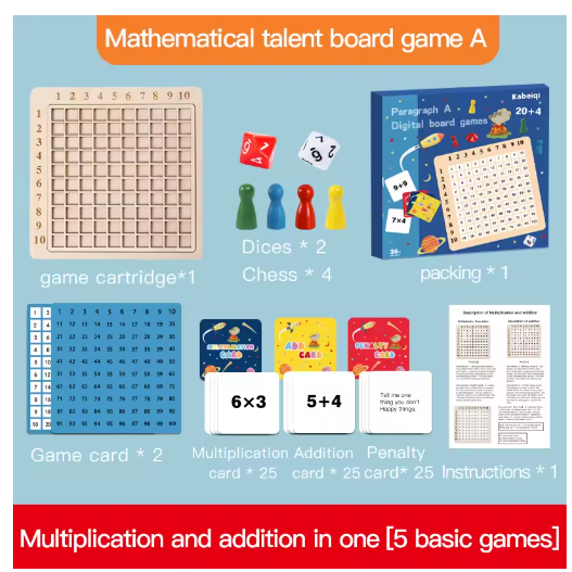 Tabla de multiplicar del 99, juguete matemático Montessori educativo, tablero de madera, juguetes para bebés, material didáctico de aritmética para niños, regalos