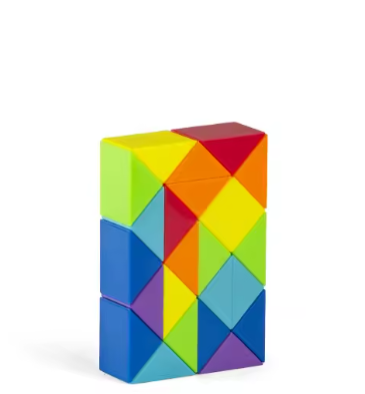 Dingsheng 24 y 36 48 60 72 Segmentos Regla Mágica Serpiente multicolor 3d rompecabezas fidget gam Fidge Cube Twist Transformable Rompecabezas para niños