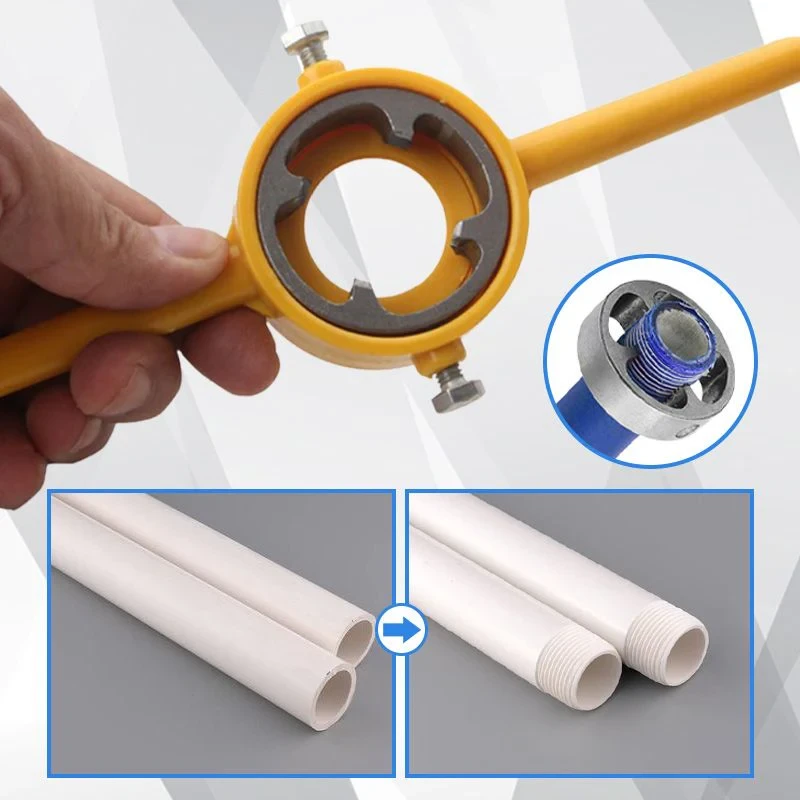 Kit de 6 matrices de rosca para tubos de plástico