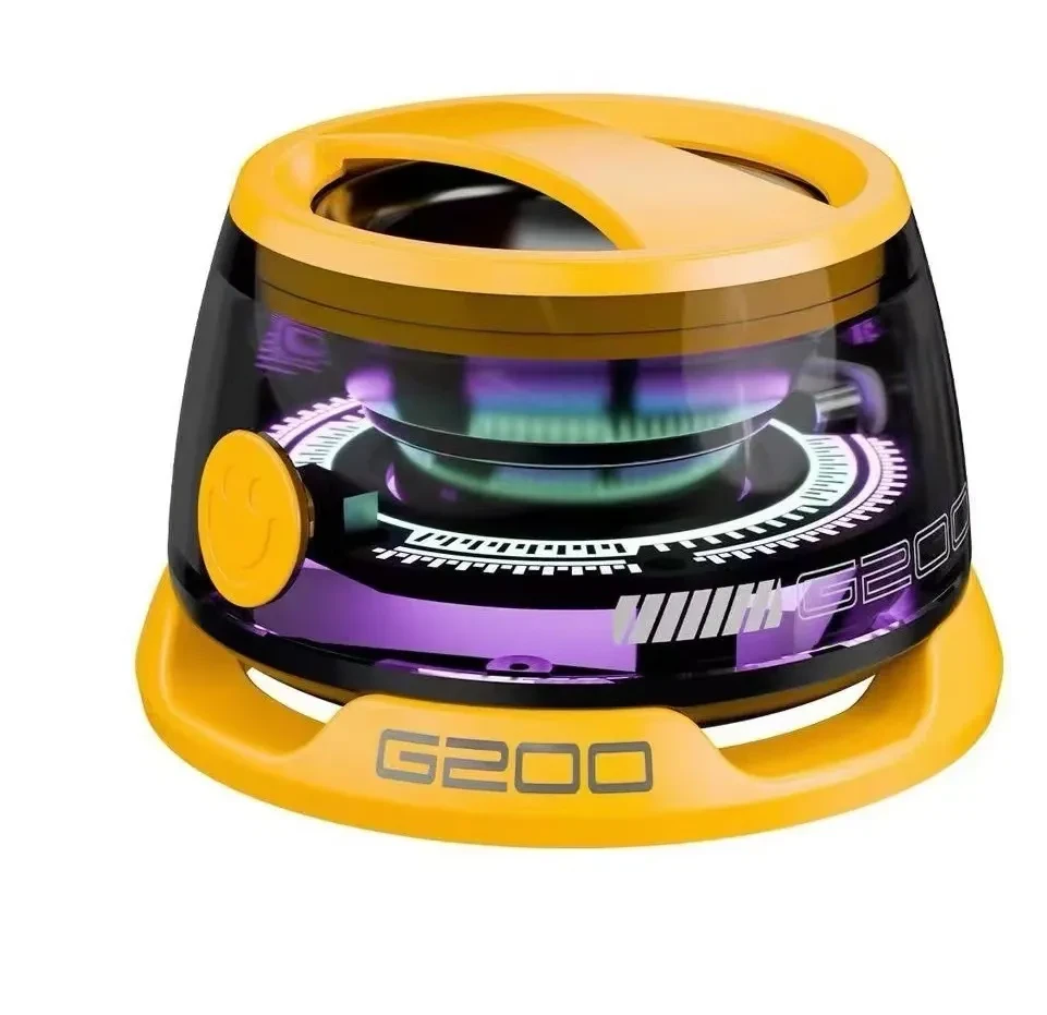Altavoz Bluetooth portátil G200 con iluminación RGB, minialtavoz BT5.3, 7 horas de reproducción, soporte magnético para teléfono.