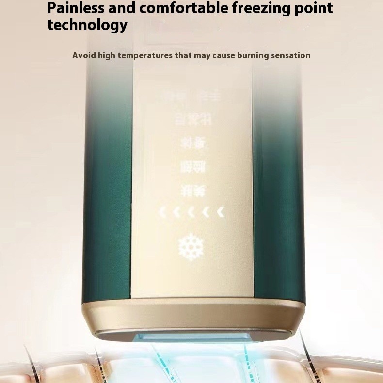 Dispositivo de depilación láser de punto de congelación para el hogar, para axilas, partes íntimas, afeitadora femenina