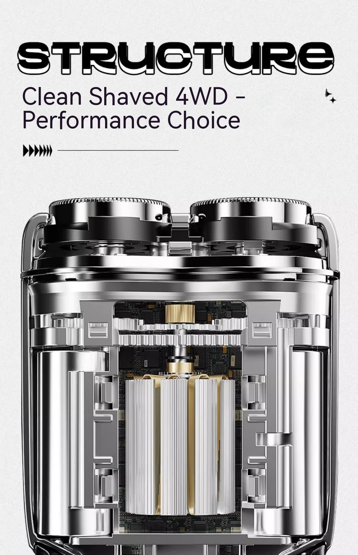 Afeitadora eléctrica mini para hombre Super Running