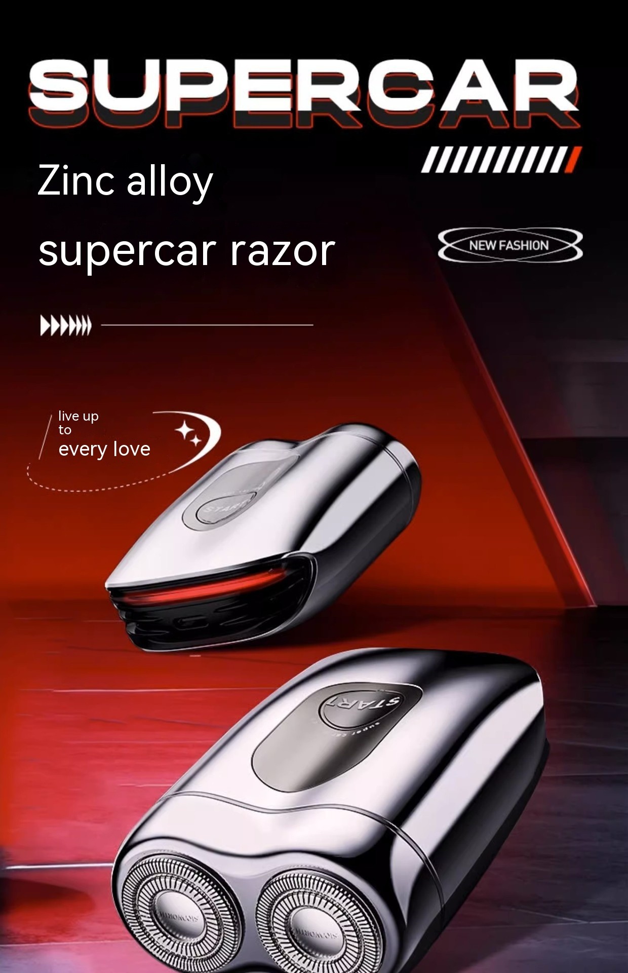 Afeitadora eléctrica mini para hombre Super Running