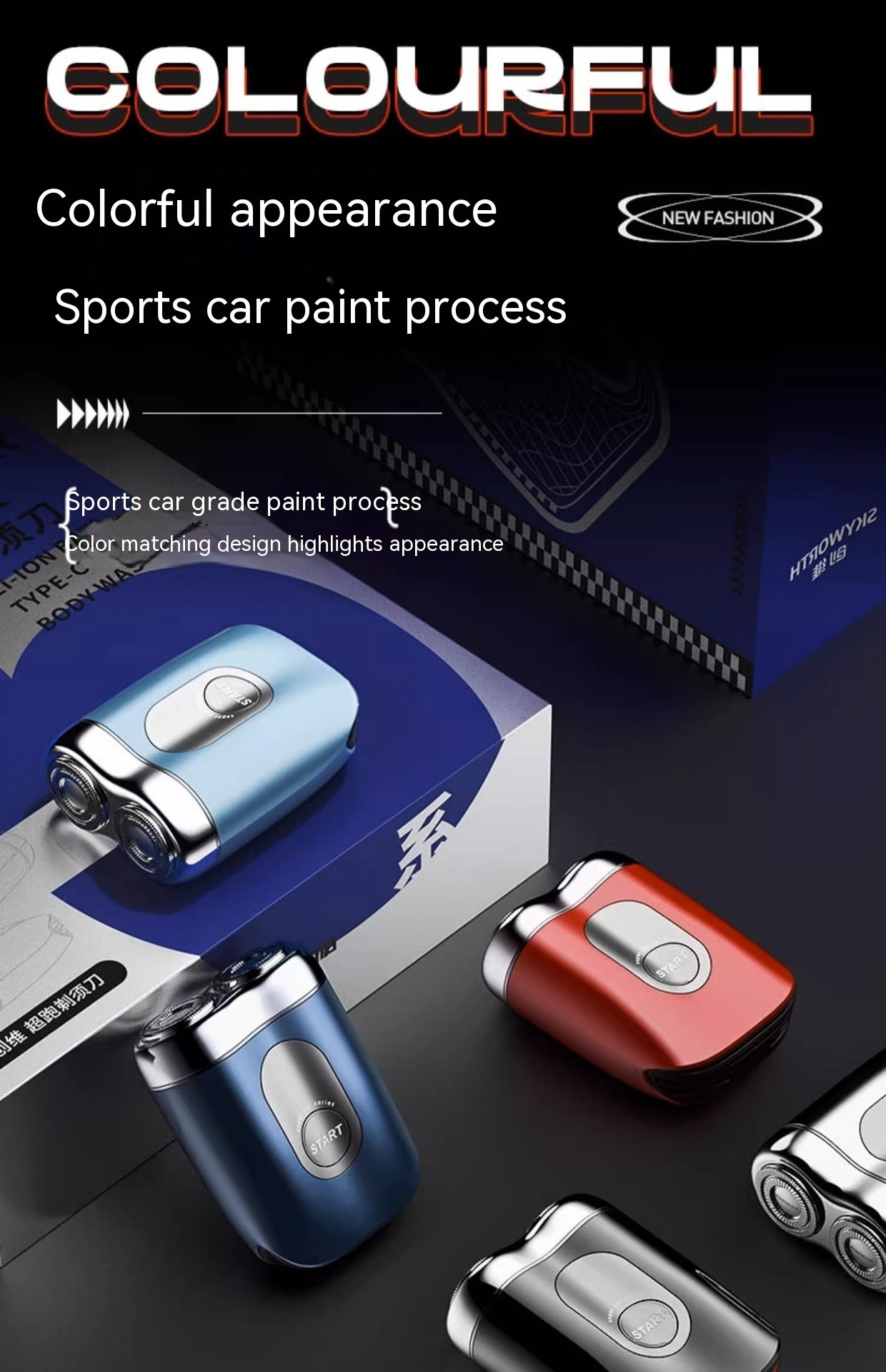 Afeitadora eléctrica mini para hombre Super Running