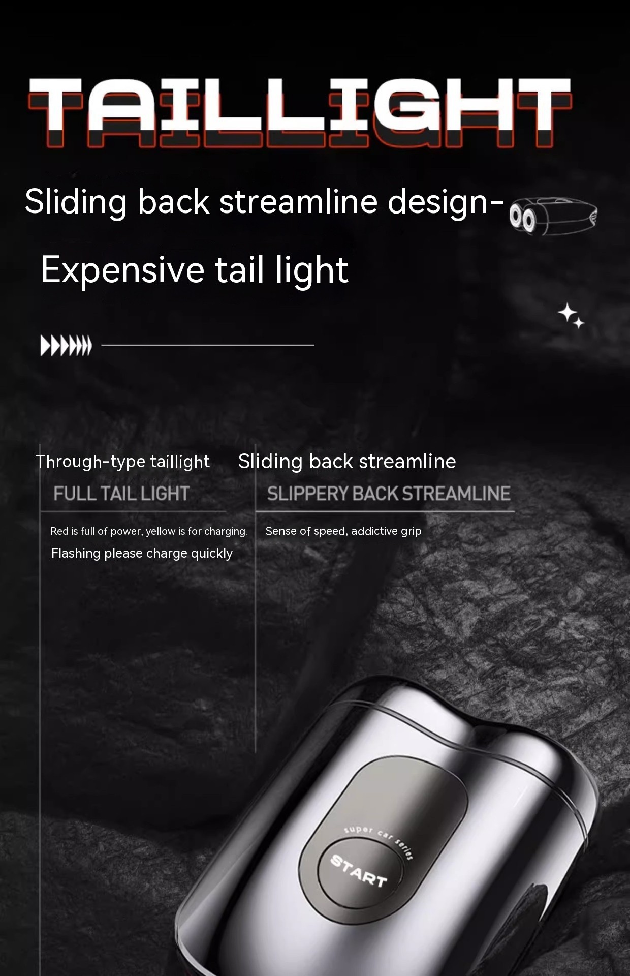 Afeitadora eléctrica mini para hombre Super Running