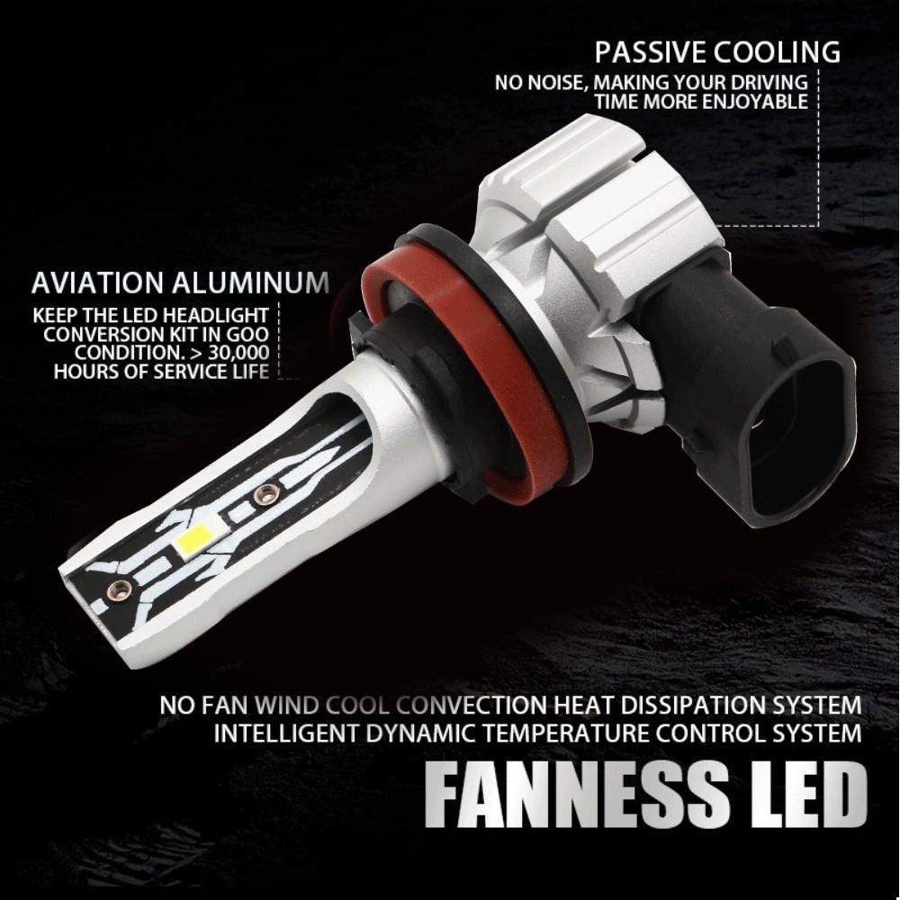 Faros delanteros LED para coche de lejos y de cerca Everbright Power