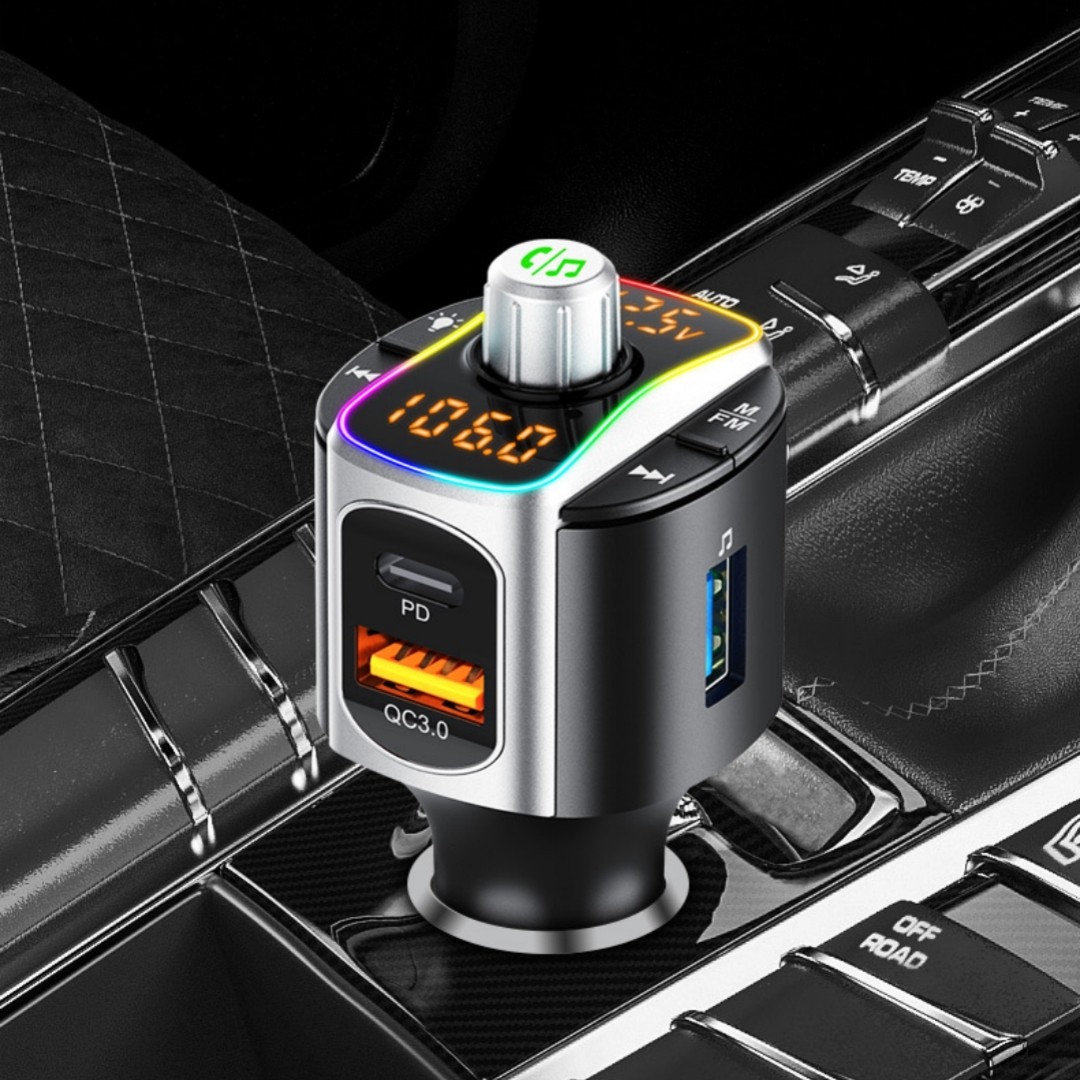 Receptor Bluetooth para coche MP3 con pantalla dual