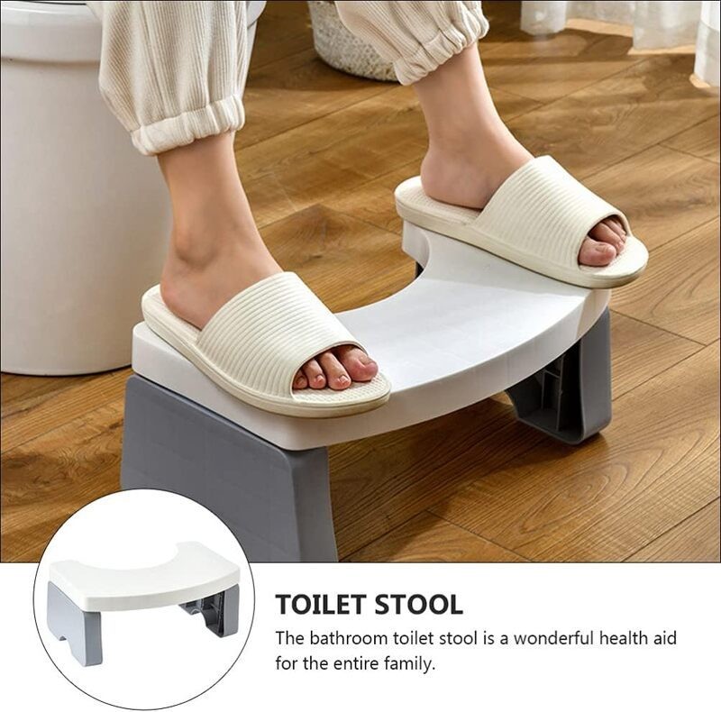 Taburete de baño con escalón para inodoro
