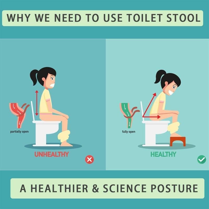 Taburete de baño con escalón para inodoro