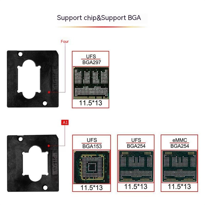 Programador Mi Pi USB30 de alta velocidad UFS 153 254 297 de cuero PU