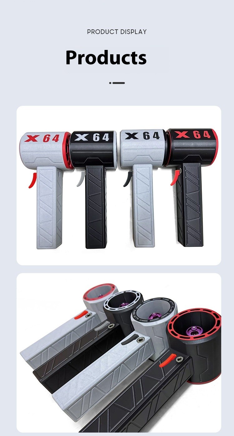 Secador de pelo portátil de mano de grado industrial con ventilador turbo de 64 mm y potencia de hasta 1400 g para lavado de autos