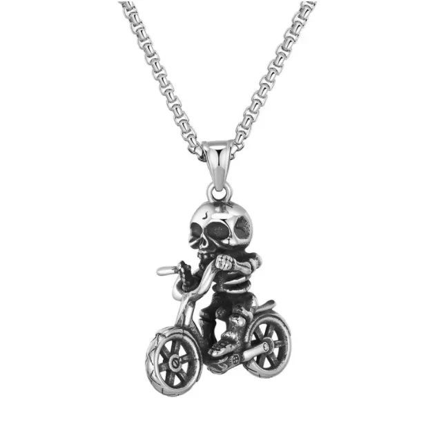 Colgante de bicicleta con calavera