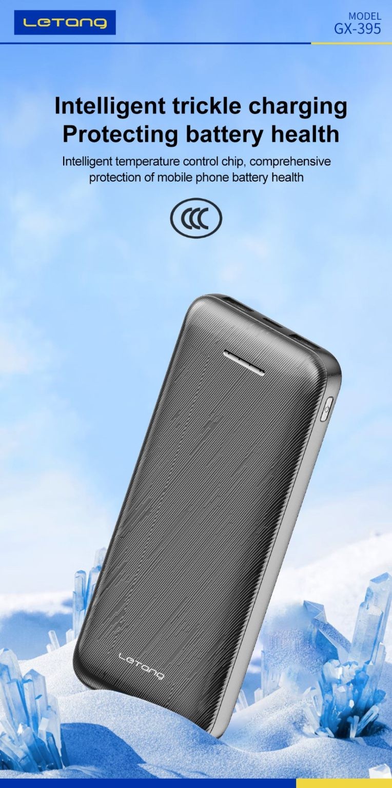 Banco de energía, 10000 mAh, blanco