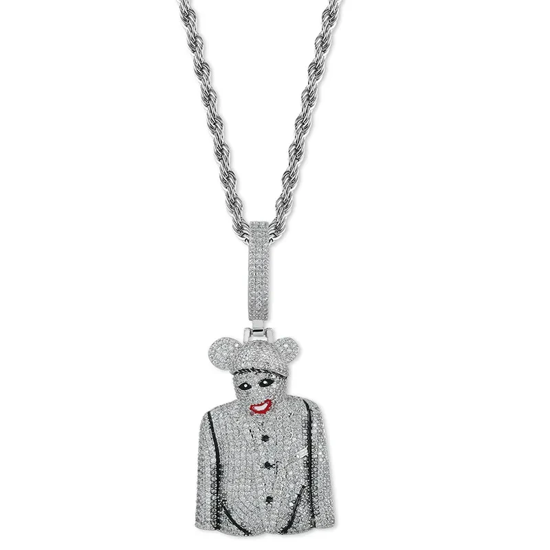 Colgante de circonita para hombre