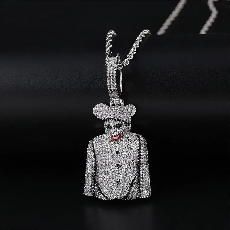 Colgante de circonita para hombre