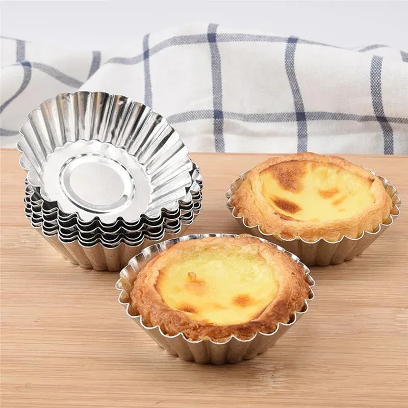 Molde para tarta de huevo de fondo plano