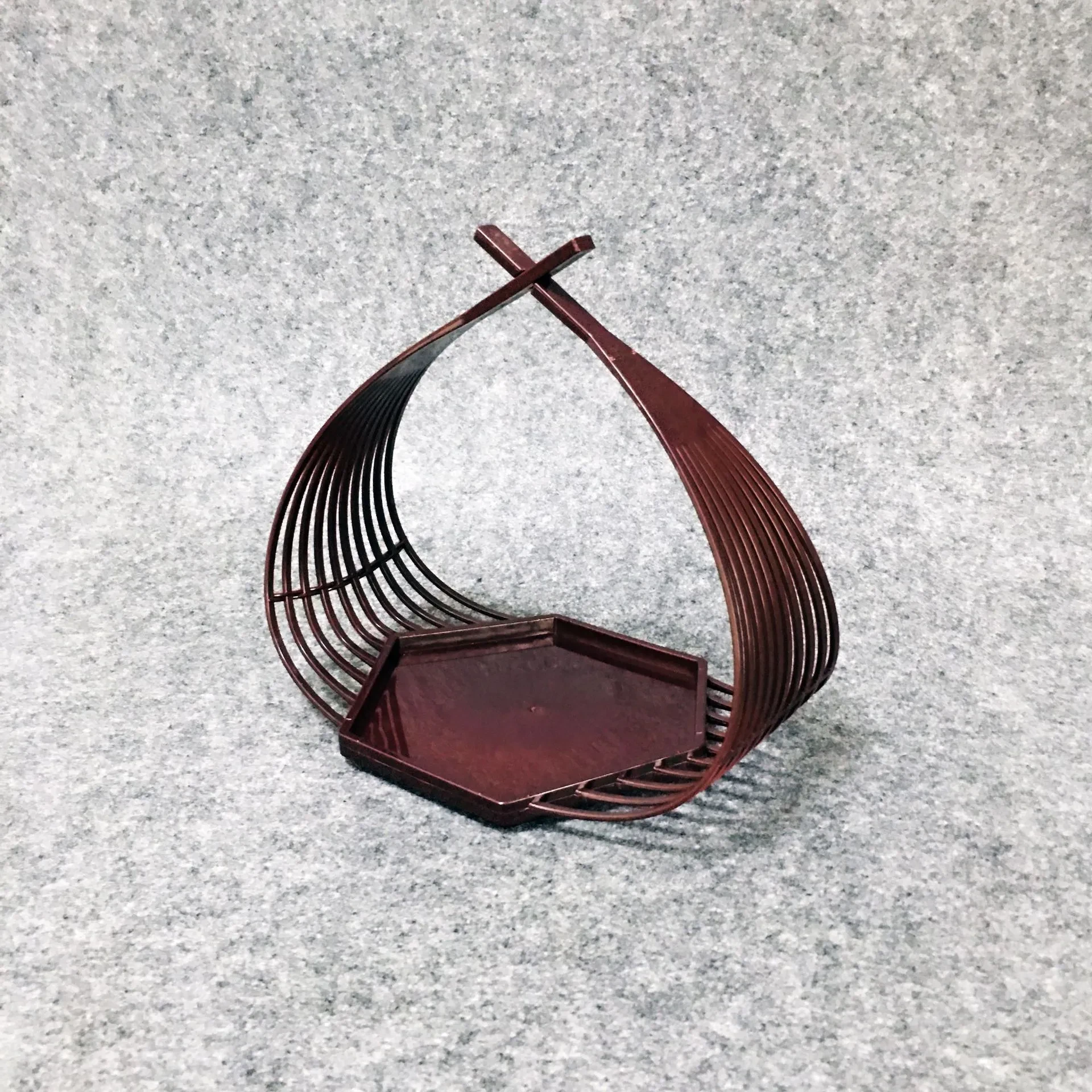 Cesta frita hexagonal de estilo japonés, vajilla especial