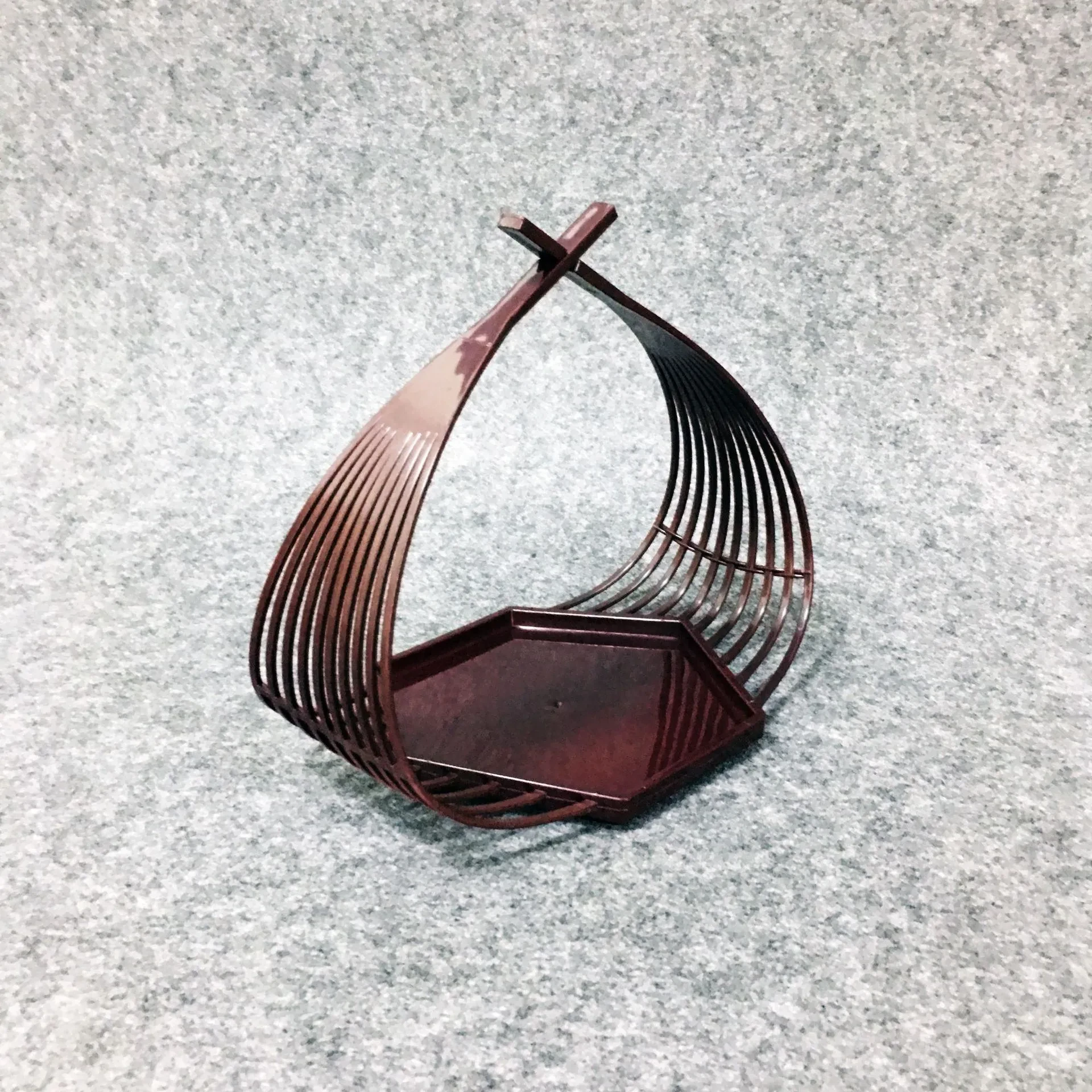 Cesta frita hexagonal de estilo japonés, vajilla especial