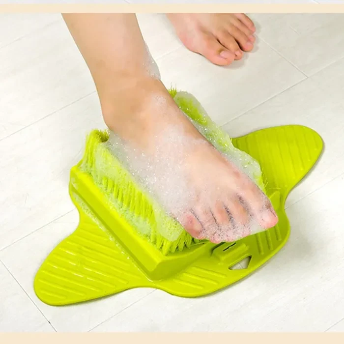 Cepillo de limpieza de pies con ventosa colgante, dispositivo para pulir pies, tabla para frotar pies, dispositivo para lavar pies, masajeador de pies