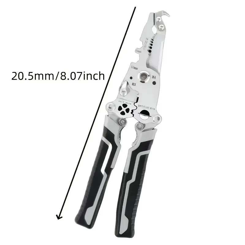 Pelacables plegable 18 en 1, herramienta manual para pelar cables