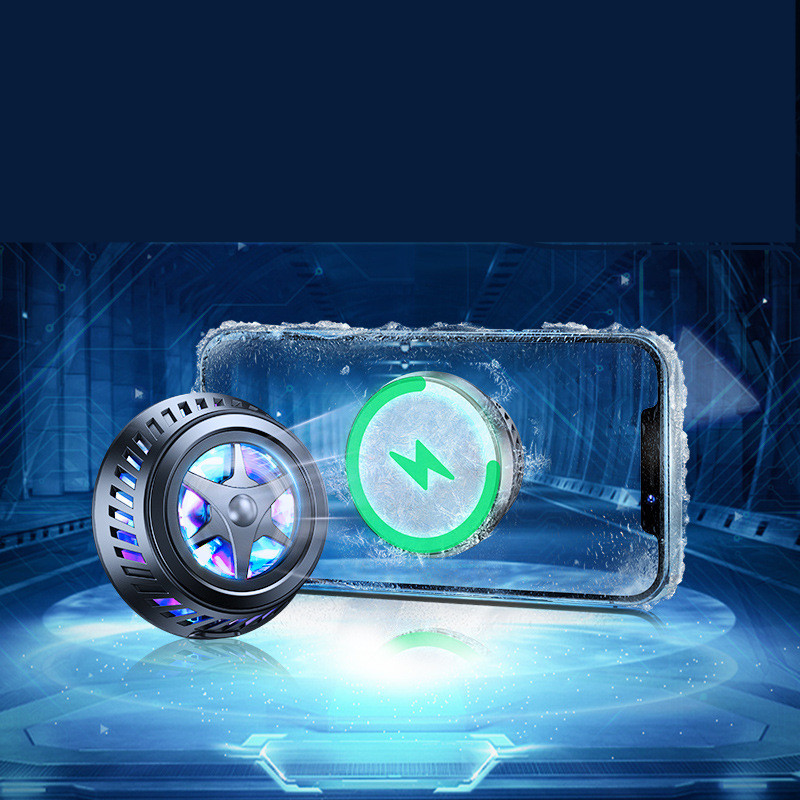 Compatible con Apple, el enfriador de radiador para teléfono móvil es adecuado para la refrigeración líquida con ventilador pequeño de Apple 12.