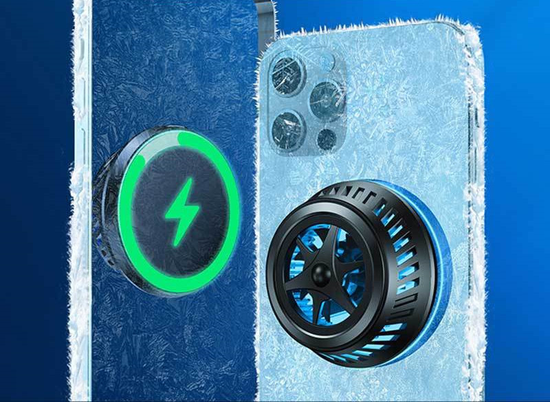 Compatible con Apple, el enfriador de radiador para teléfono móvil es adecuado para la refrigeración líquida con ventilador pequeño de Apple 12.