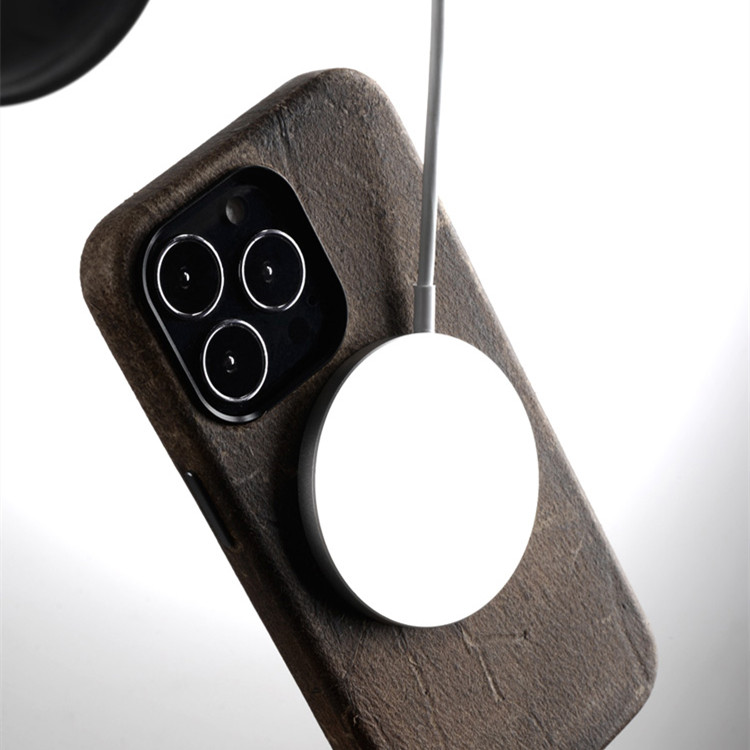 Estuche de Cuero con Absorción Magnética Vintage Senior Niche