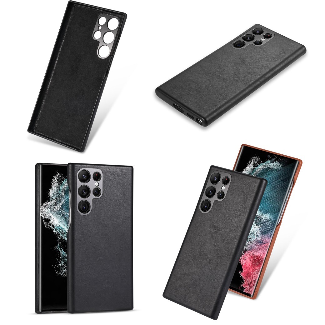 Funda para teléfono móvil sencilla, de cuero suave y resistente a caídas