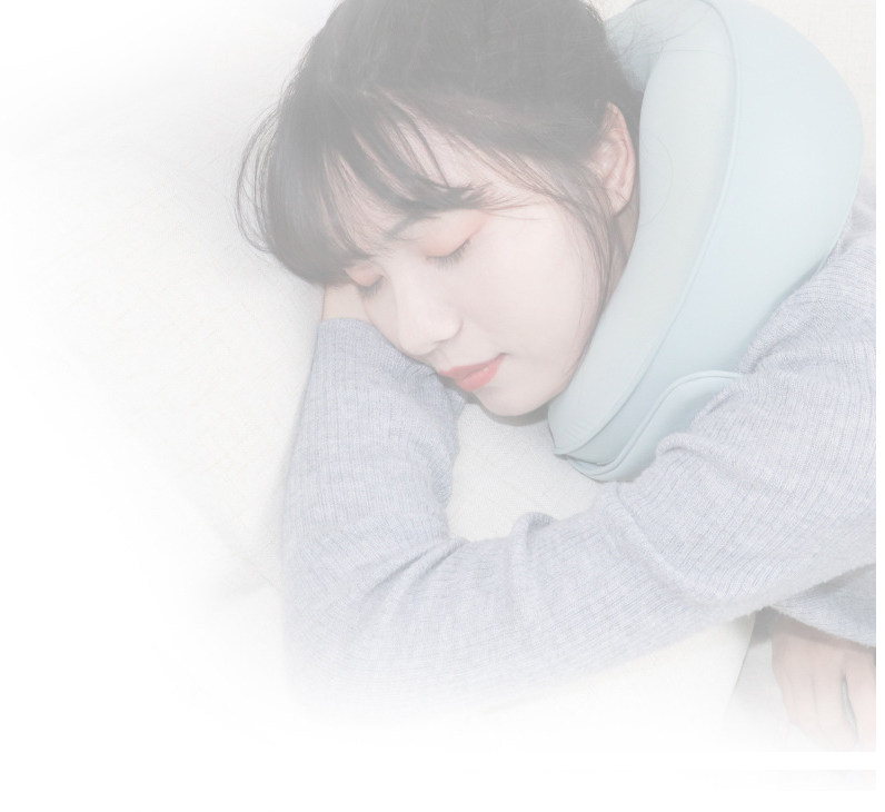 Almohada de masaje en forma de U y instrumento cervical para viajes