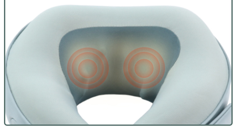 Almohada de masaje en forma de U y instrumento cervical para viajes