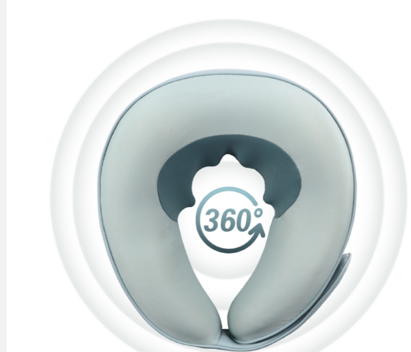 Almohada de masaje en forma de U y instrumento cervical para viajes