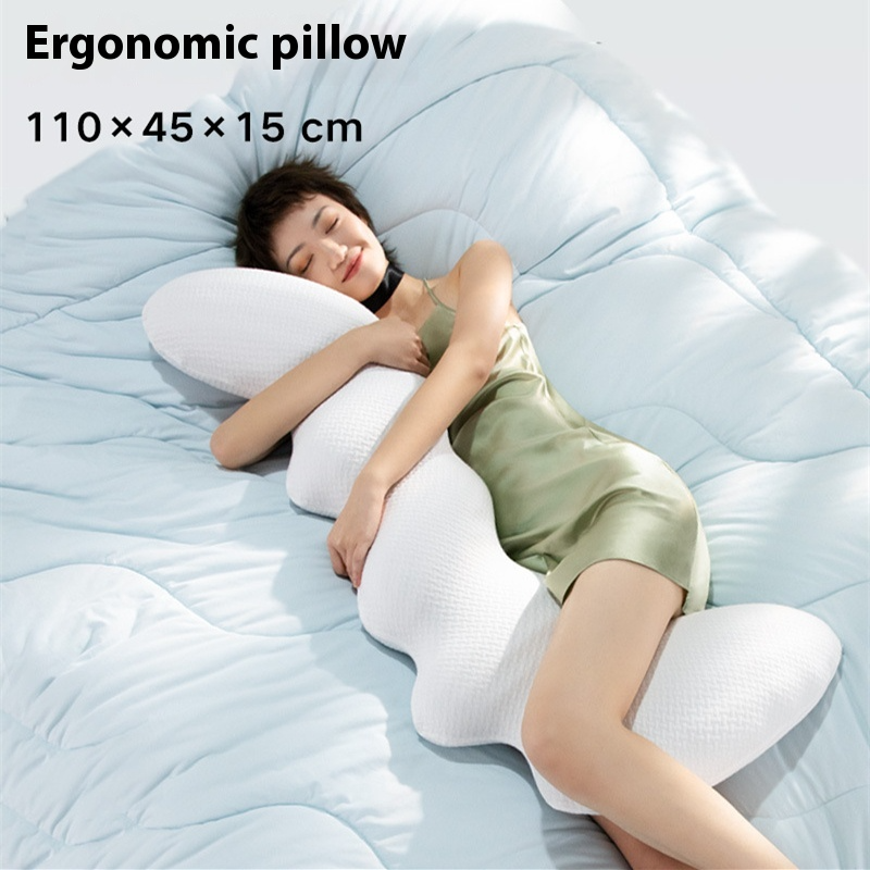 Almohada ergonómica grande para dormir en la cama para embarazadas con soporte para las piernas