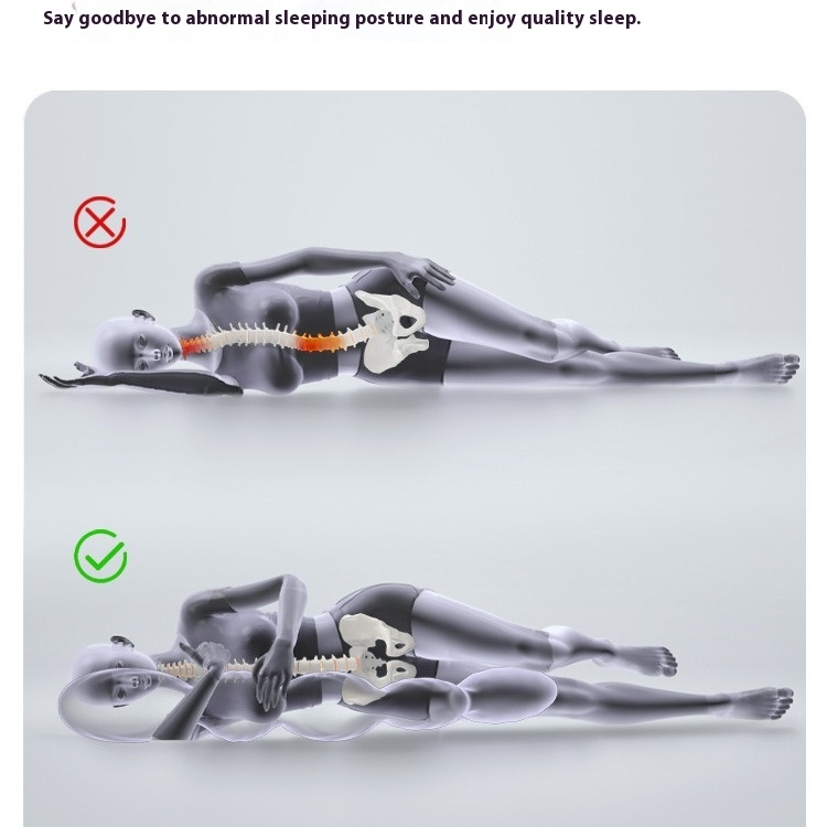 Almohada ergonómica grande para dormir en la cama para embarazadas con soporte para las piernas