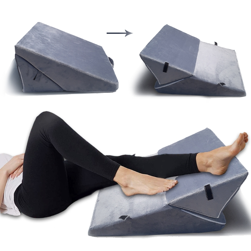 Almohada de cuña para cama con parte superior de espuma viscoelástica de Cushy Form Support