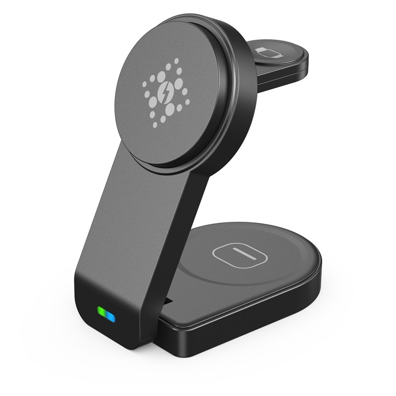 Cargador inalámbrico magnético plegable tres en uno