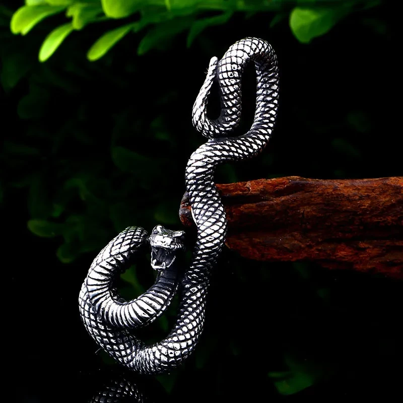Colgante de serpiente vintage