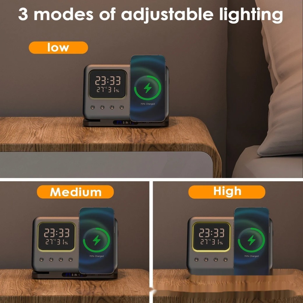 Soporte multifunción para reloj, temperatura adecuada, teléfono móvil, reloj, cargador magnético