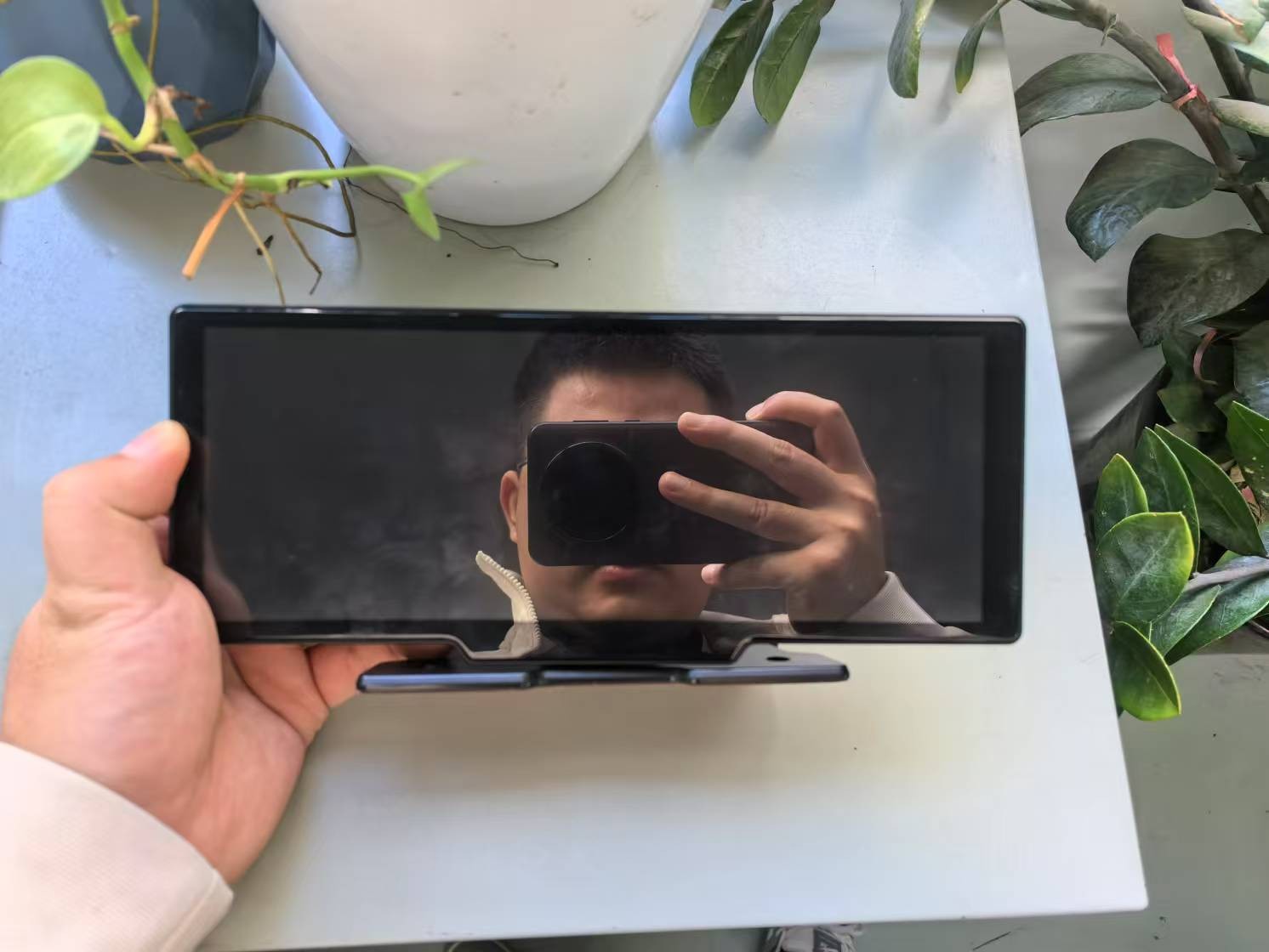 Navegador para coche con pantalla táctil de 1026 pulgadas, todo en uno, grabación frontal y trasera, DVR HD de 1080p.