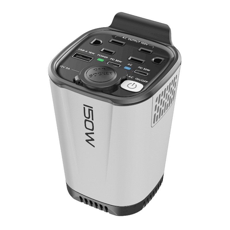 Cargador de coche inversor de 150 W de 12 V a 110 V