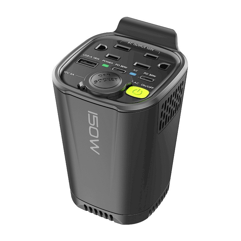 Cargador de coche inversor de 150 W de 12 V a 110 V